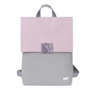 Grey Lilac Leather Bag